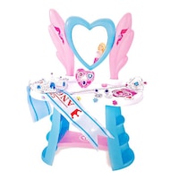 Set Masuta de Machiaj pentru Fetite, Oglinda, Accesorii Superbe, Sunete, +3 ani