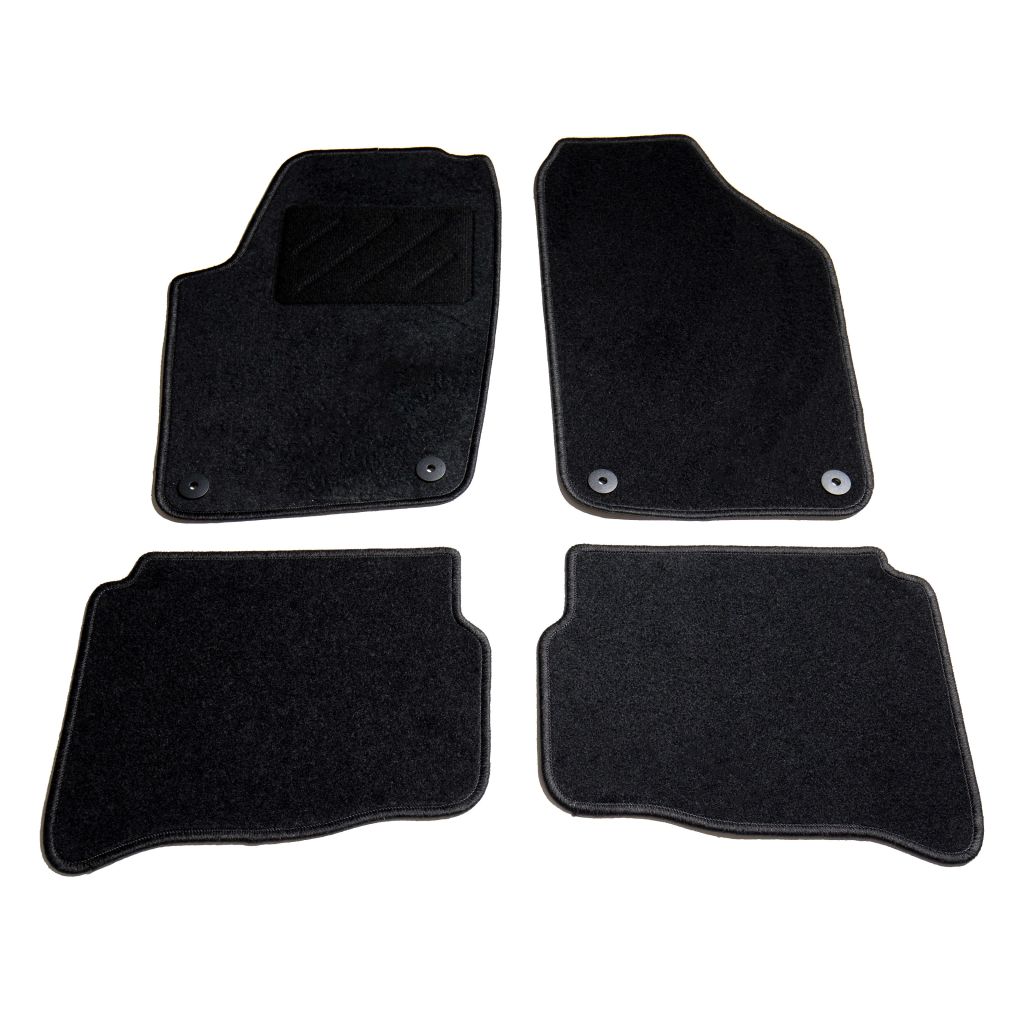 Set de 4 covorase auto pentru VW Polo IV, vidaXL, 550 g/m², Tesatura