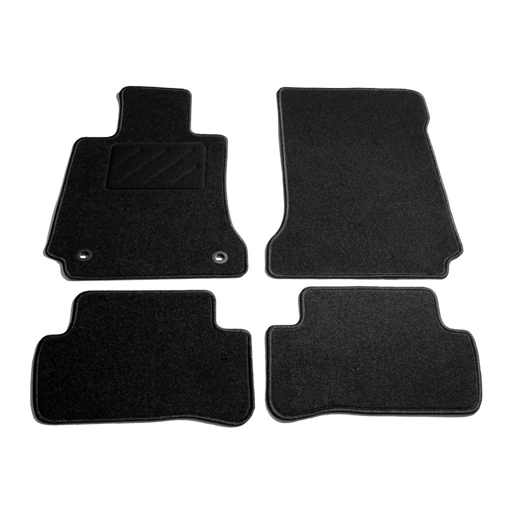 Set de 4 covorase auto pentru Mercedes W204 C-Class, vidaXL, 550 g/m², Tesatura