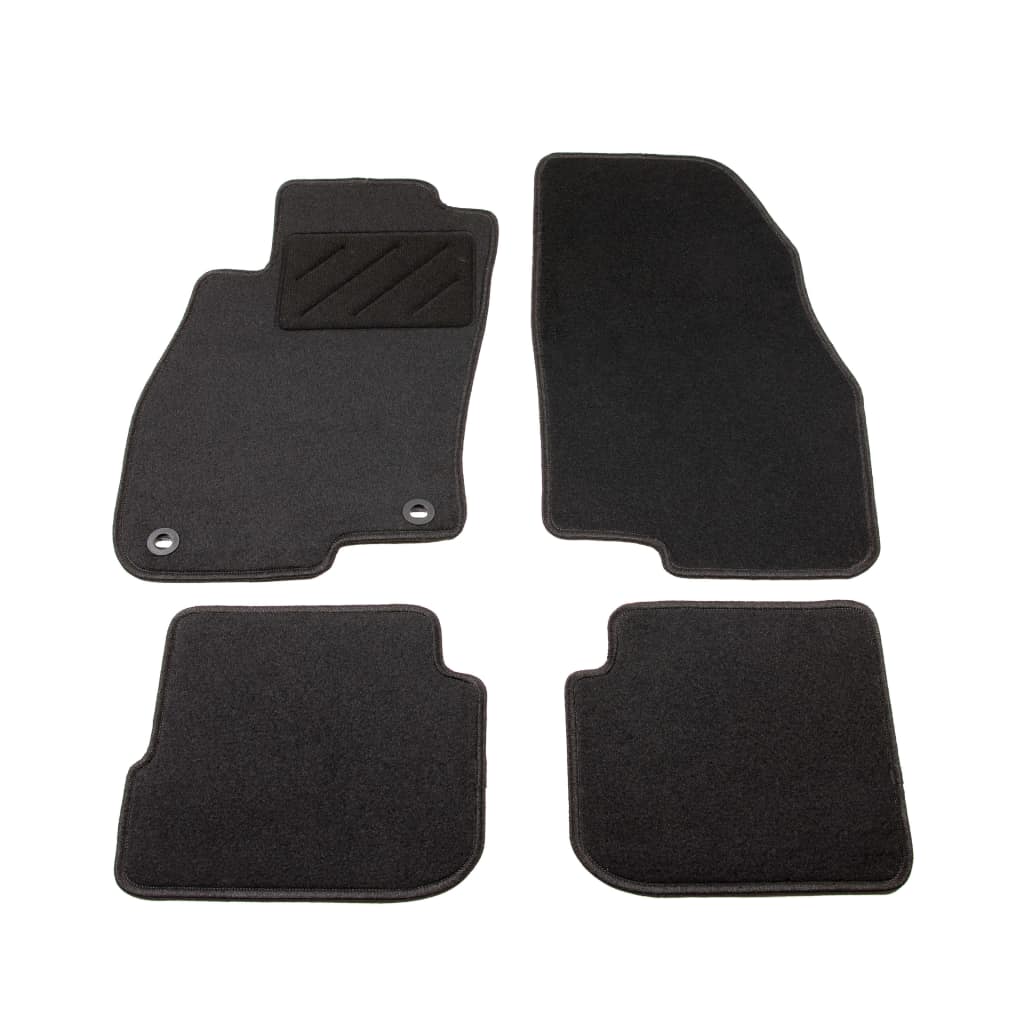 Set de 4 covorase auto pentru Fiat Punto Evo, vidaXL, 550 g/m², Tesatura