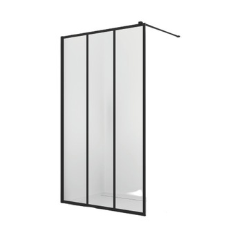 Paravan de dus Walk-In Easy Loft 72, Black, 80 x 200 cm, sticla securizata de 8mm, profil negru mat, SanSwiss Paravan de dus Walk-In Easy Loft 72, Black, 80 x 200 cm, sticla securizata de 8mm, profil negru mat, SanSwiss