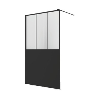 Paravan de dus Walk-In Easy Loft 69, Black, 140 x 200 cm, sticla securizata de 8mm, profil negru mat, SanSwiss Paravan de dus Walk-In Easy Loft 69, Black, 140 x 200 cm, sticla securizata de 8mm, profil negru mat, SanSwiss