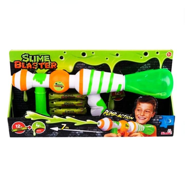 Pistol de jucarie, 44 x 8 x 16 cm, Verde