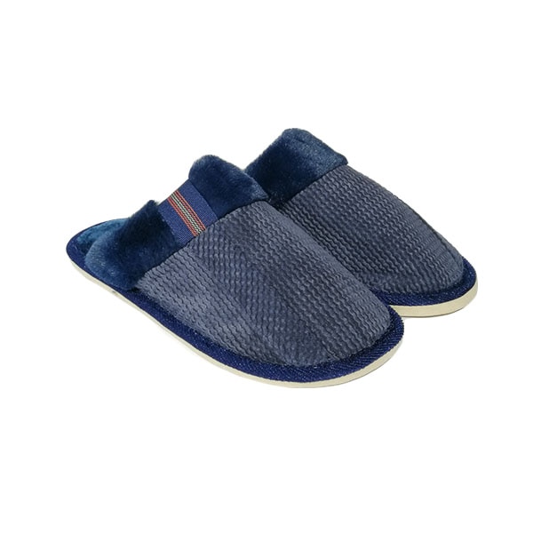 Papuci casa barbati Trendd Luxor, Bleumarin