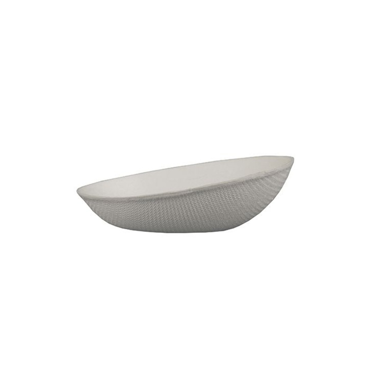 Set 50 boluri fingerfood, capacitate 20ml, forma de ou, fabricate din trestie de zahar