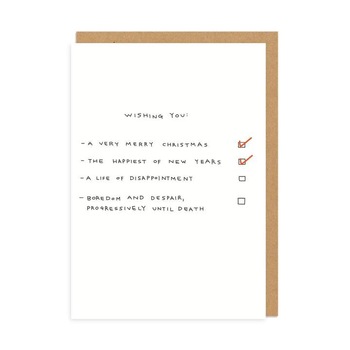 Felicitare - Wishing You Greeting, Alb, Cu mesaj, Carton Felicitare - Wishing You Greeting, Alb, Cu mesaj, Carton