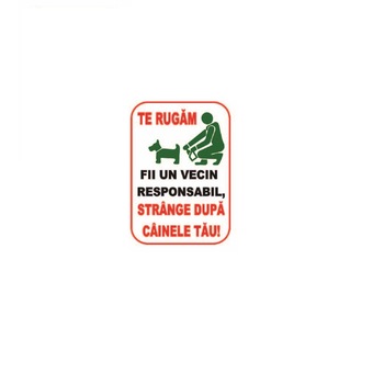 Sticker Indicator Strange dupa Cainele tau - format A4 Sticker Indicator Strange dupa Cainele tau - format A4