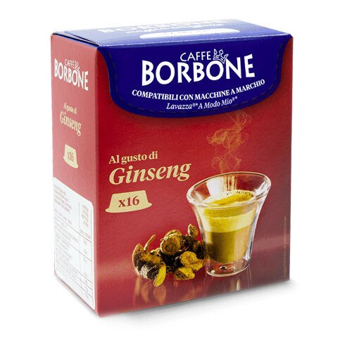 Capsule cafea, Caffe Borbone Ginseng, compatibile A Modo Mio, 1 set x 16 buc