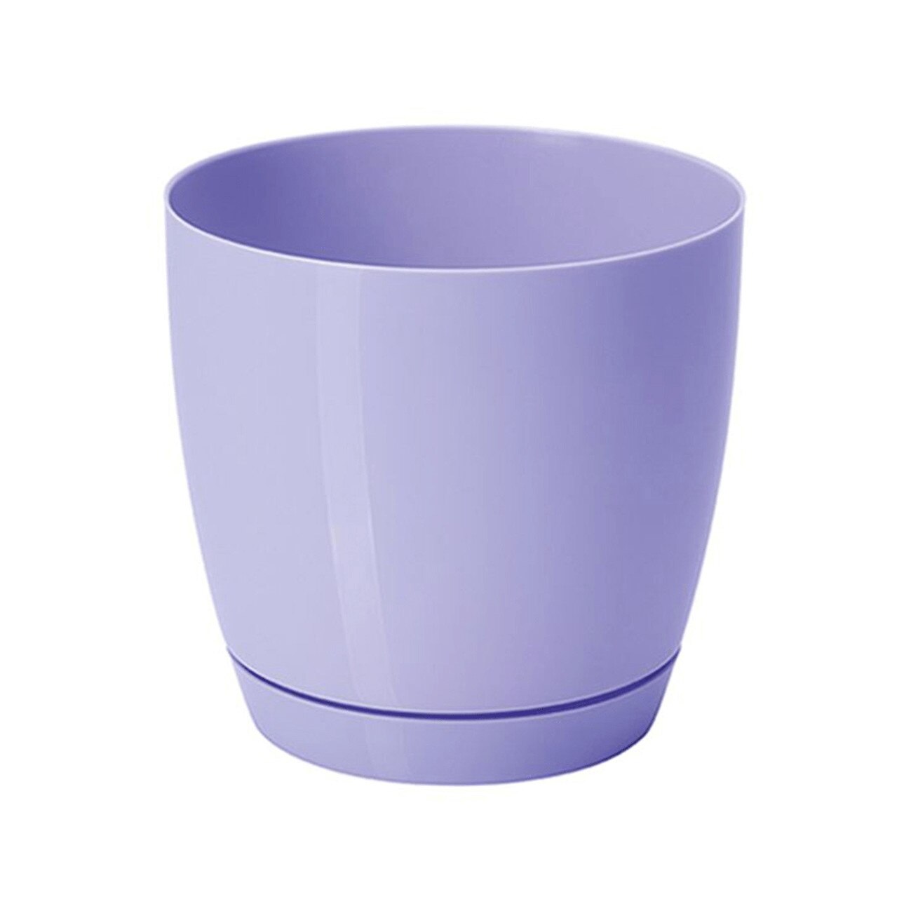 Ghiveci cu farfurie, Toscana, diametru 25 cm, mov