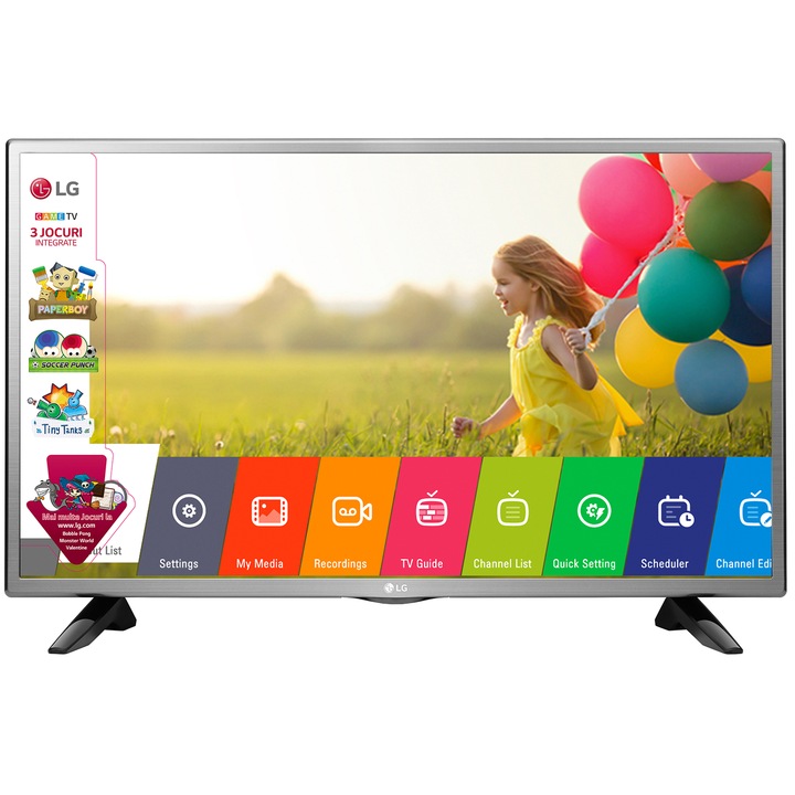 Televizor LED Game TV LG, 80 cm, 32LH510B, HD, Clasa A+
