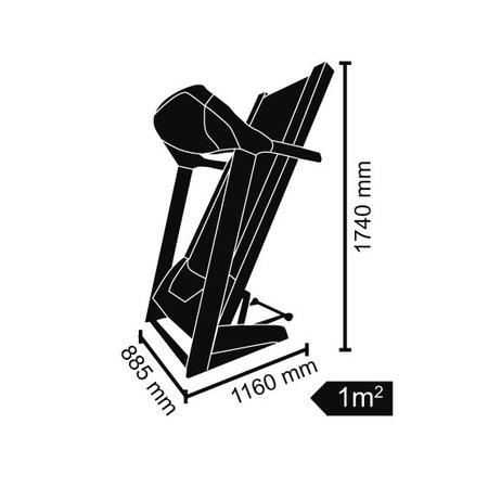 Banda Alergare TOORX TRX 90 S, max 6.5 CP, 22 km/h, Greutate utilizator: 150 kg, Centura puls inclusa