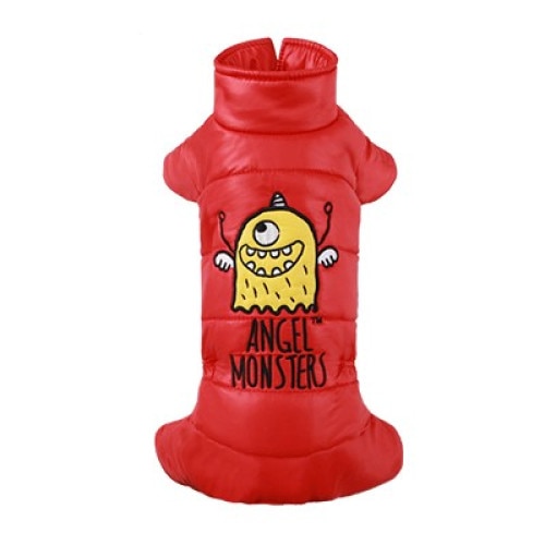 Haina caini PUPPY ANGEL- Angel Monster PADDING - Salopeta PA-OW364, rosu, S