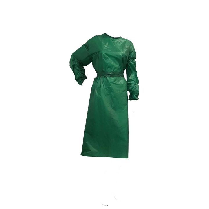 Halat verde reutilizabil confectionat din fas impermeabil xl/xxl