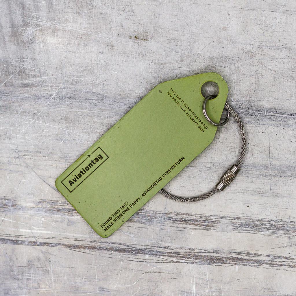 Breloc Aviationtag TAP - Airbus A330 - CS-TOE Light Green