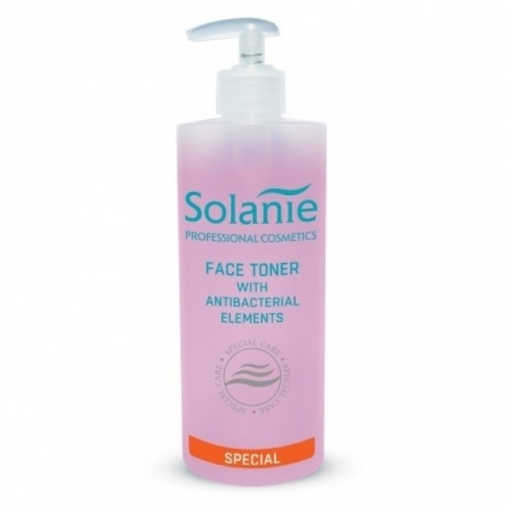 Lotiune tonica dezinfectanta fara alcool Solanie Aloe Ginkgo 500 ml