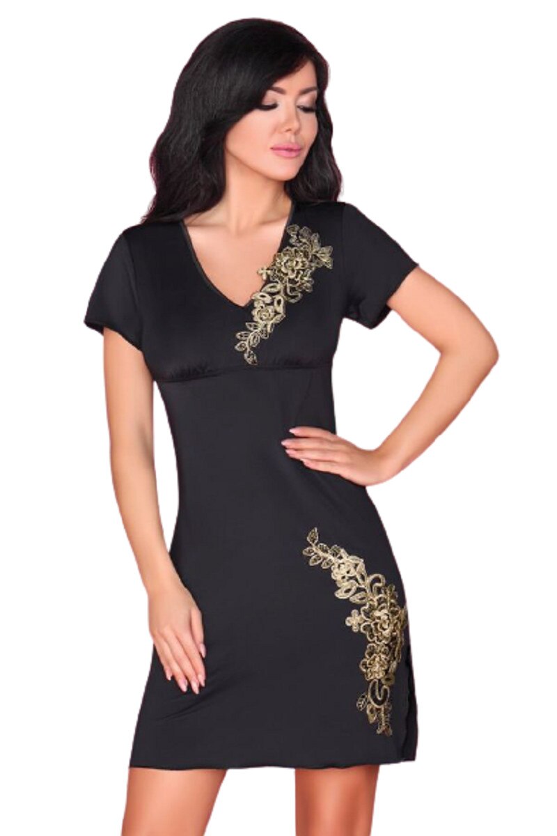 Rochie de noapte Medea negru, Neagra