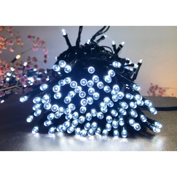 Instalatie brad Craciun, YANA, 240 LED-uri albe cu lumina rece 23.9 m, controler, timer, interior / exterior Instalatie brad Craciun, YANA, 240 LED-uri albe cu lumina rece 23.9 m, controler, timer, interior / exterior