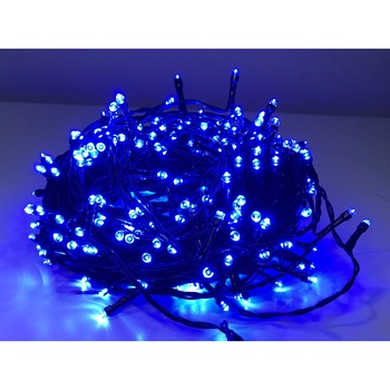 Instalatie brad Craciun, YANA, 60 LED-uri albastre, 5.9 m, controler, interior / exterior, alimentare baterii Instalatie brad Craciun, YANA, 60 LED-uri albastre, 5.9 m, controler, interior / exterior, alimentare baterii