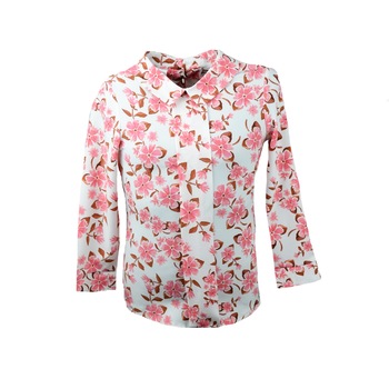 Bluza eleganta cu maneca lunga, Mini Junior, Bumbac, Multicolor Bluza eleganta cu maneca lunga, Mini Junior, Bumbac, Multicolor
