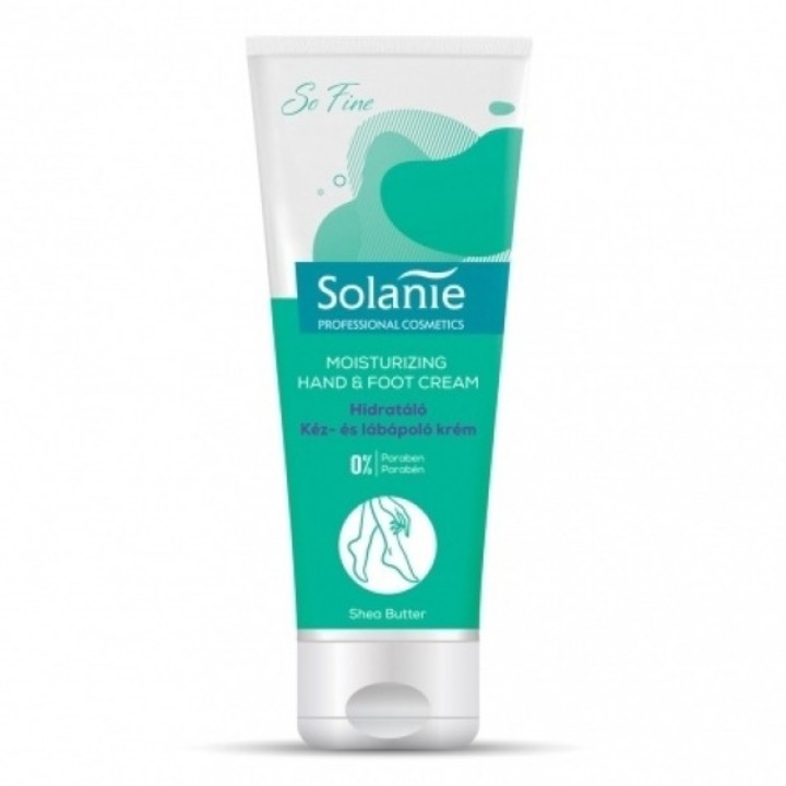 Crema hidratanta pentru maini si picioare cu unt de shea Solanie So Fine 250 ml