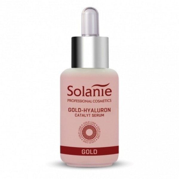 Ser aur cu acid hialuronic Solanie Gold Line 30 ml