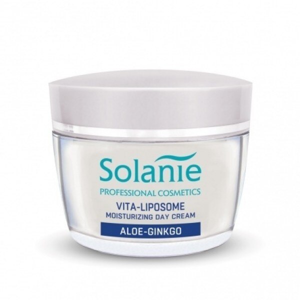 Crema de zi hidratanta cu lipozomi Solanie Aloe Ginkgo 50 ml