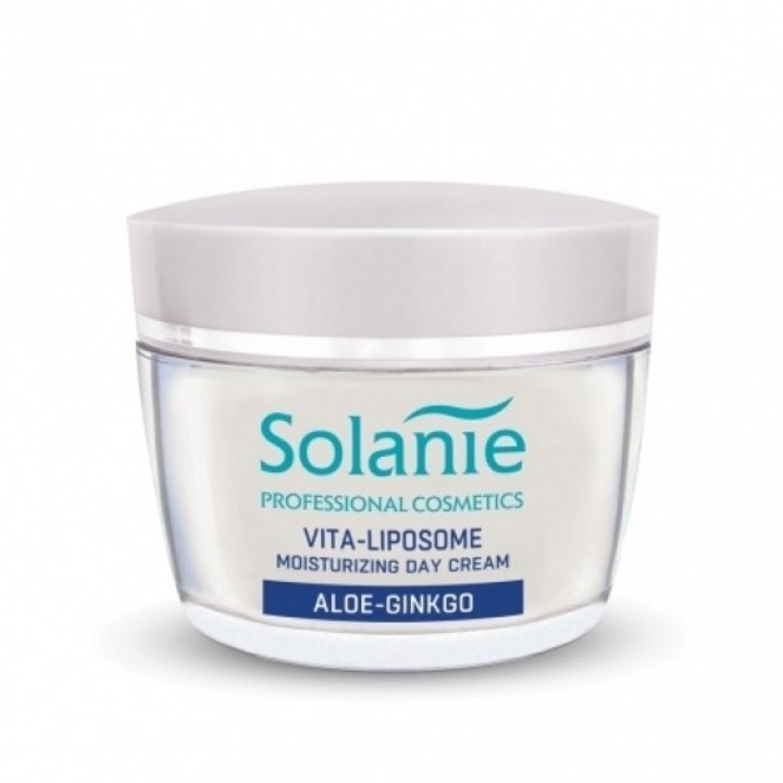Хидратиращ дневен крем с липозоми Solanie, Aloe Ginkgo, 50 мл