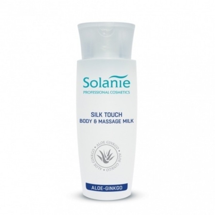 Lapte nutritiv pentru gat, bust si corp Solanie Aloe Ginkgo 150 ml