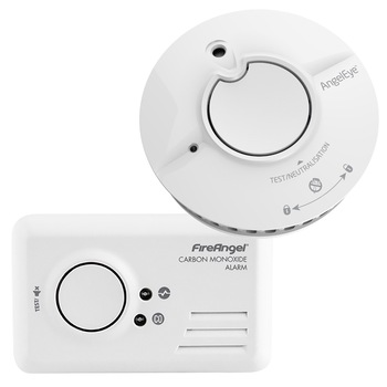Set cu 1 detector monoxid de carbon CO-9B si 1 detector de fum AngelEye, FireAngel Set cu 1 detector monoxid de carbon CO-9B si 1 detector de fum AngelEye, FireAngel