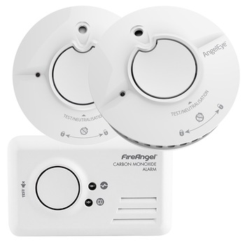 Set cu 1 detector monoxid de carbon CO-9B si 2 detectoare de fum AngelEye, FireAngel Set cu 1 detector monoxid de carbon CO-9B si 2 detectoare de fum AngelEye, FireAngel
