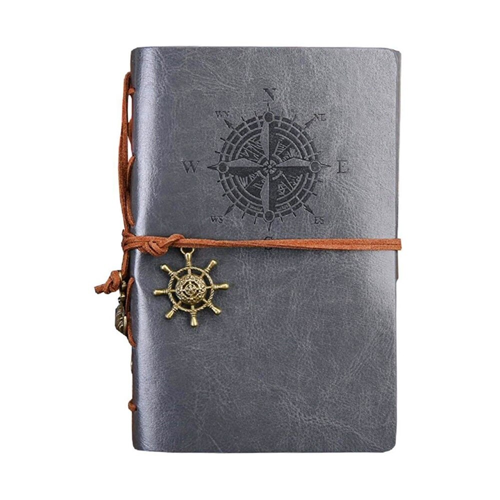 Agenda vintage gri Maurice 10x14cm, Nedatata, Jurnal retro