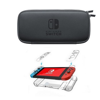 Set Husa Nintendo Switch Negru +Protector Transparent Consola Set Husa Nintendo Switch Negru +Protector Transparent Consola