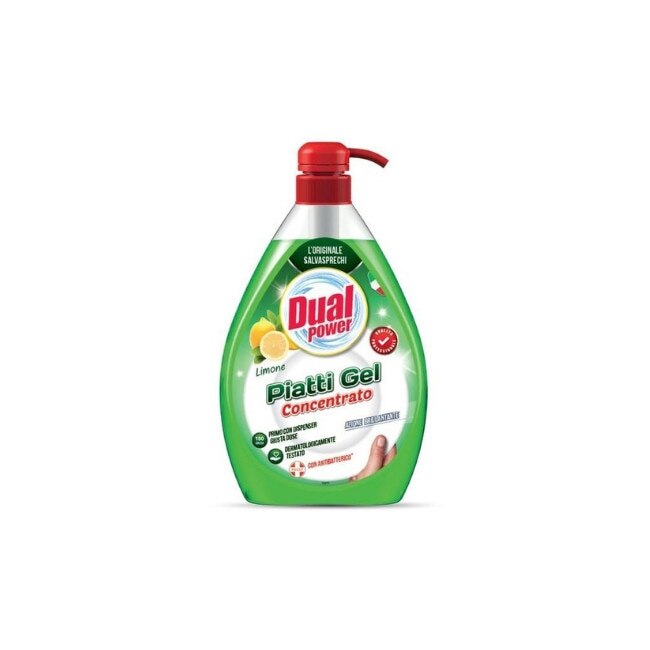 Detergent de vase Dual Power Concentrat cu lamaie, 1L