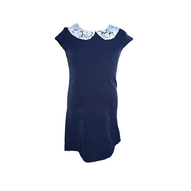 Rochie eleganta pentru fete Mini Junior MDZS1B, Bleumarin, 134