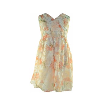 Rochie eleganta pentru fete Mini Junior RCHF33, Multicolor, 104 Rochie eleganta pentru fete Mini Junior RCHF33, Multicolor, 104