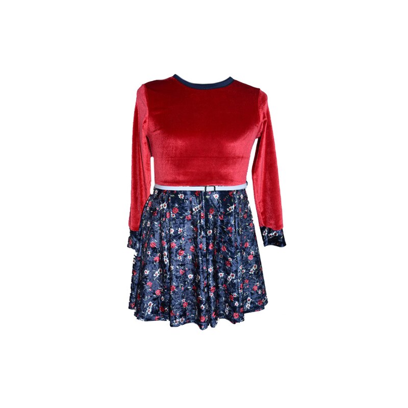 Rochita eleganta pentru fete Mini Junior, inchidere cu fermoar, Multicolor