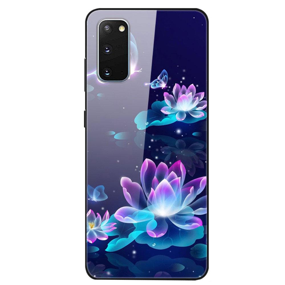 Husa Samsung Galaxy S20 model Glass Lotus, Antisoc, TPU Hybrid, Viceversa Multicolor