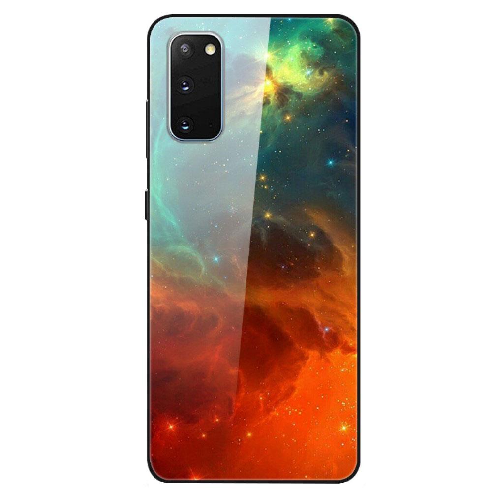 Husa Samsung Galaxy S20 model Glass Nebula, Antisoc, TPU Hybrid, Viceversa Multicolor