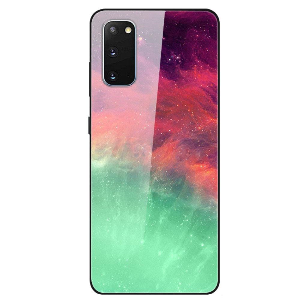 Husa Samsung Galaxy S20 model Glass Watercolor Nebula, Antisoc, TPU Hybrid, Viceversa Multicolor