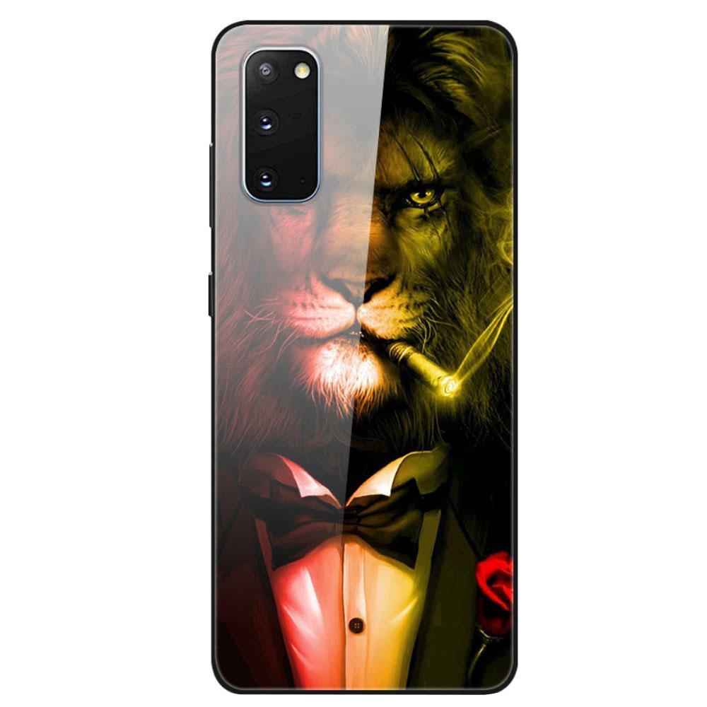 Husa Samsung Galaxy S20 model Glass Gentleman Lion, Antisoc, TPU Hybrid, Viceversa Multicolor