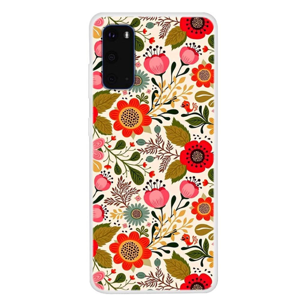 Husa Samsung Galaxy S20 model Retro Flowers, Antisoc, TPU, Viceversa Multicolor