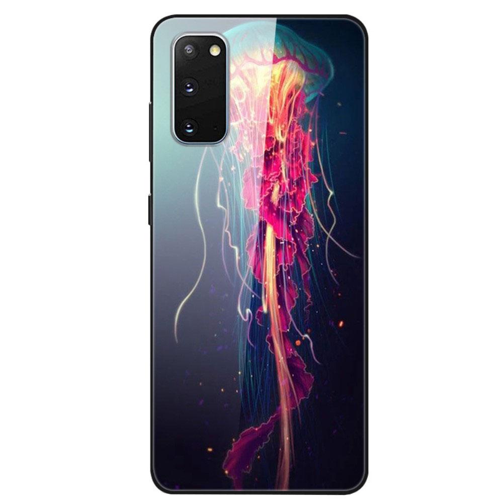 Husa Samsung Galaxy S20 model Glass Jellysish, Antisoc, TPU Hybrid, Viceversa Multicolor
