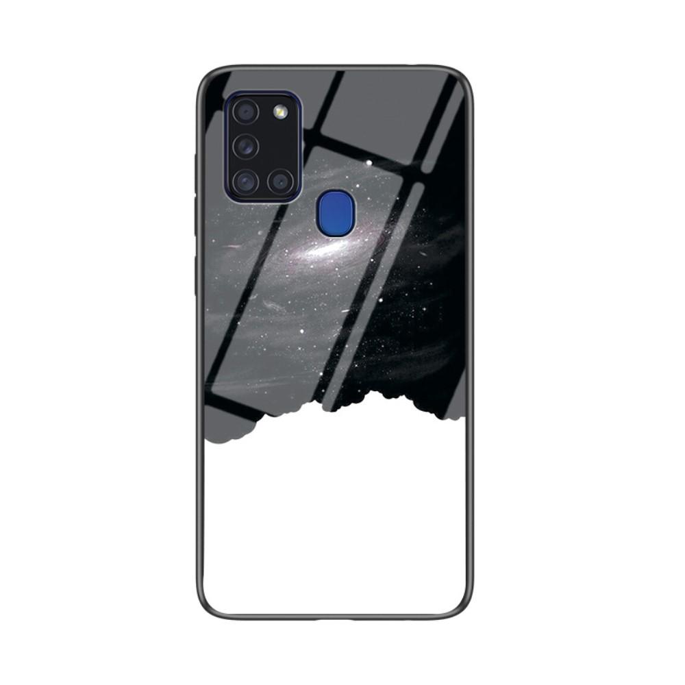 Husa Samsung Galaxy A21s model Glass Milky Way, Antisoc, TPU Hybrid, Viceversa Multicolor