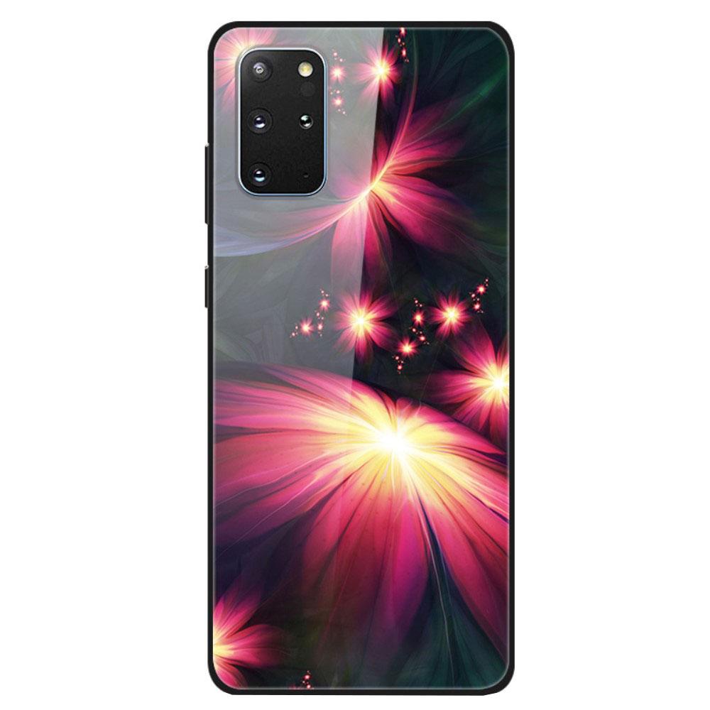Husa Samsung Galaxy S20 Plus model Glass Fusion Flower, Antisoc, TPU Hybrid, Viceversa Multicolor