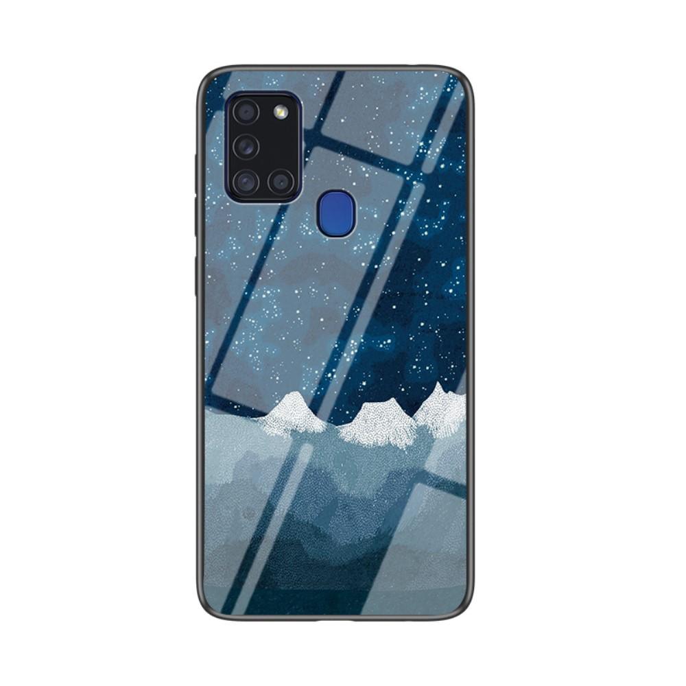 Husa Samsung Galaxy A21s model Glass Night Sky, Antisoc, TPU Hybrid, Viceversa Multicolor