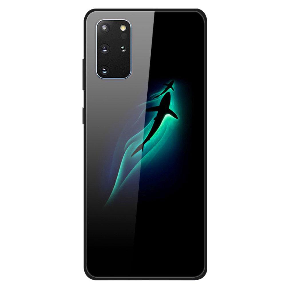 Husa Samsung Galaxy S20 Plus model Glass Glowing Whale, Antisoc, TPU Hybrid, Viceversa Multicolor