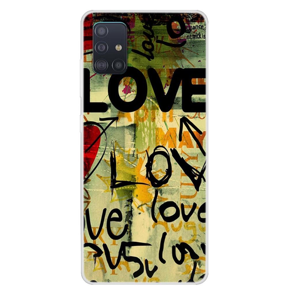 Husa Samsung Galaxy A71 model Love Graffity, Silicon, Antisoc, Viceversa Multicolor