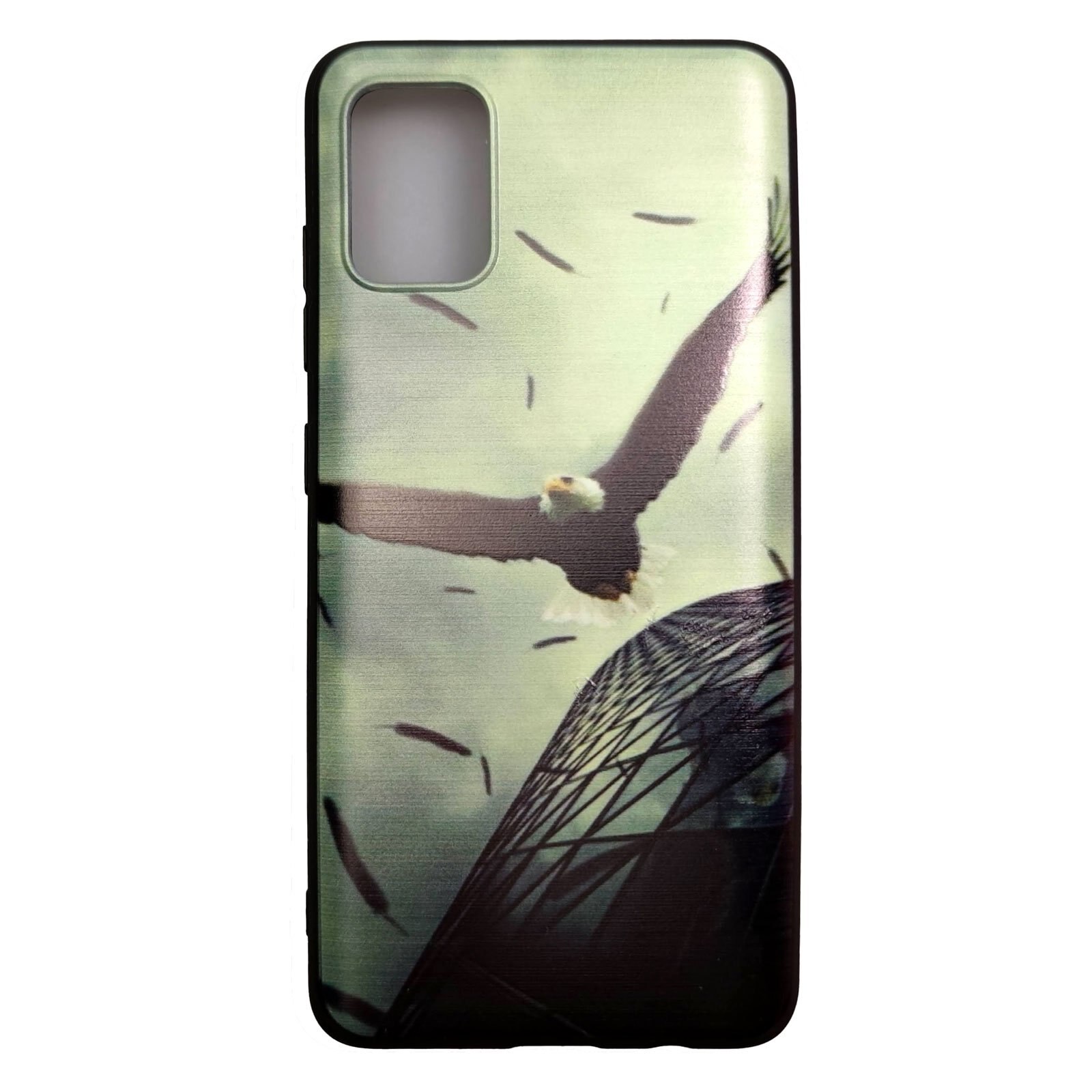 Husa Samsung Galaxy A51 model Eagle, Silicon, Antisoc, Viceversa Negru/Verde