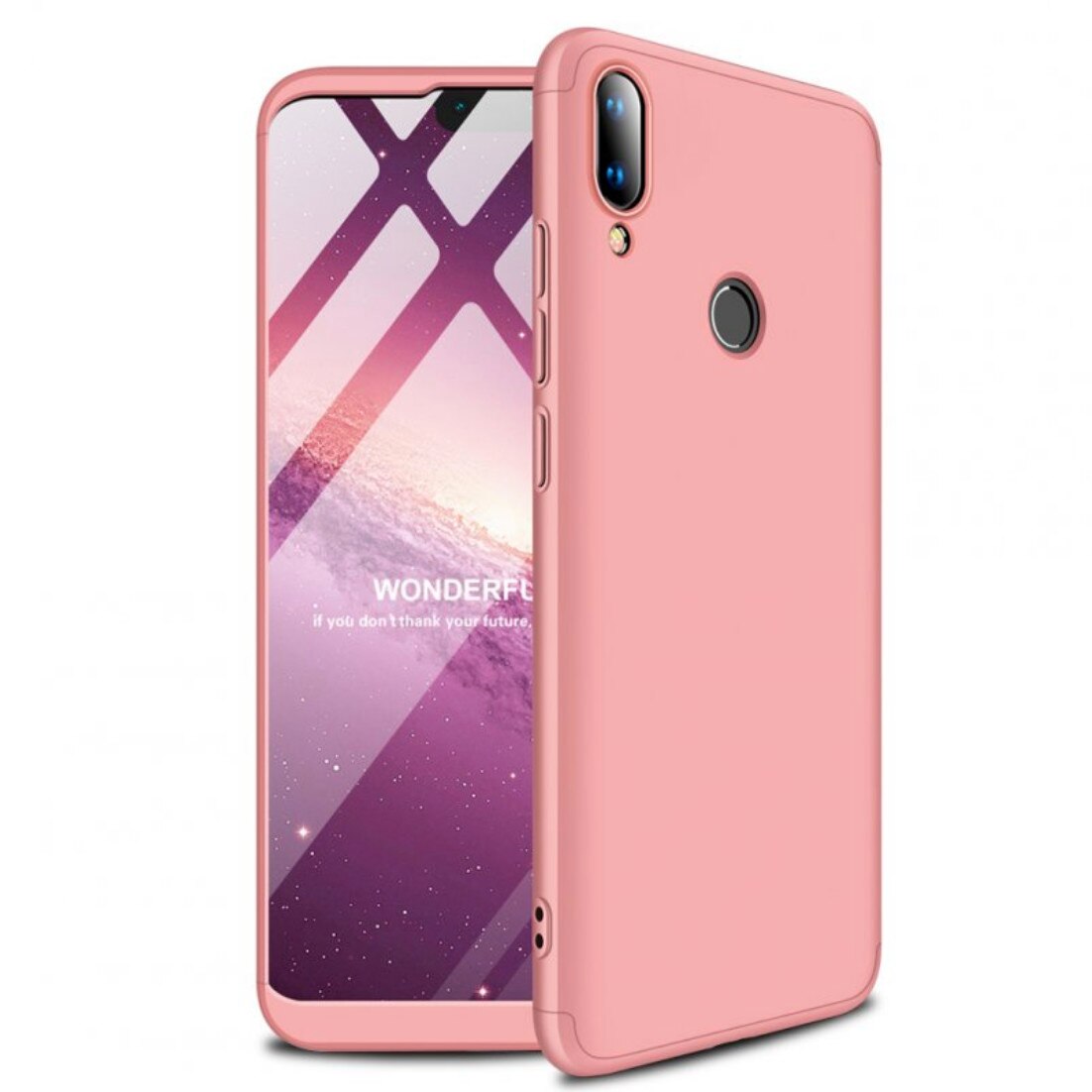 Husa 360 pentru Huawei Y9 (2019) Rose Gold