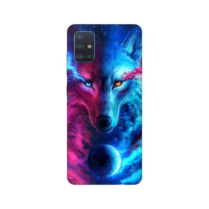 Husa Silicon Soft Upzz Print Compatibila Cu Samsung Galaxy A51 Model Wolf
